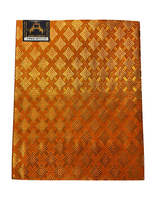 African Head Tie- Gold, Orange