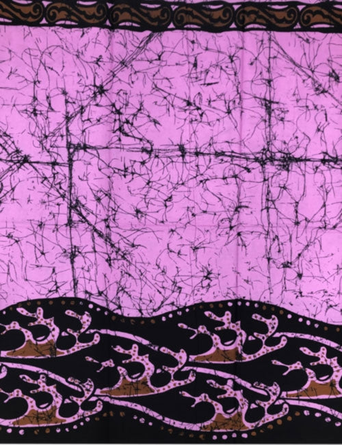 Batik Wax Print; Purple-Pink