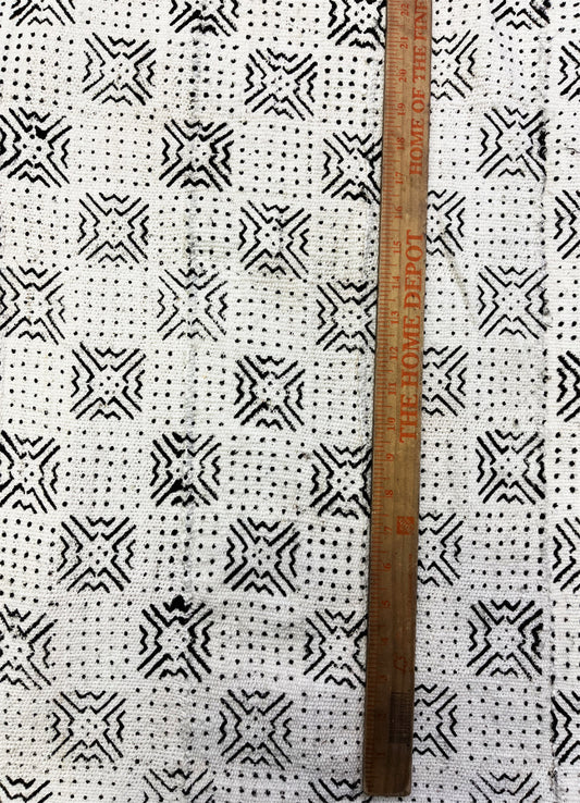 Authentic White & Black Mud Cloth