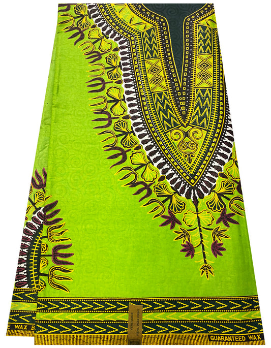 Polished Angelina Prints/Dashiki Prints- Lime-Green , Forest-Green