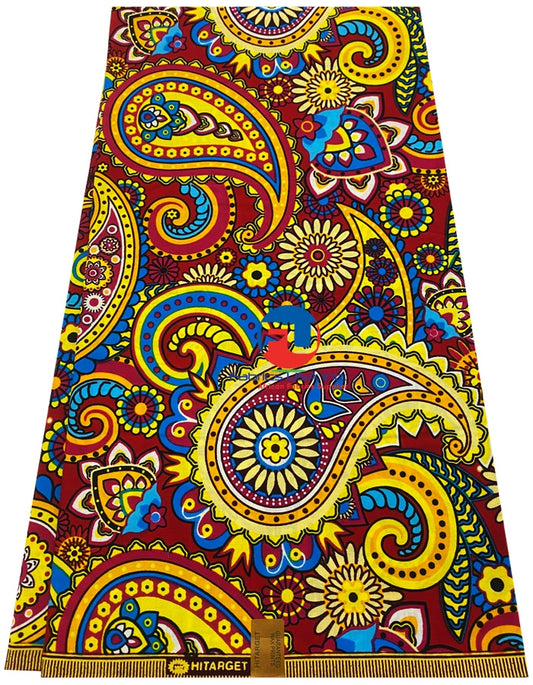 Paisley Pattern Wax Print -Paisley Pattern- Multi-Color