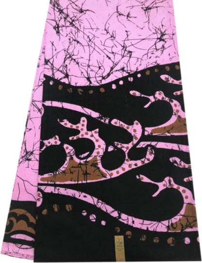 Batik Wax Print; Purple-Pink