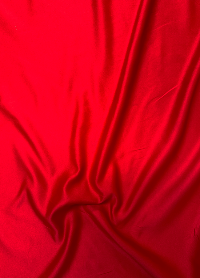 Red Bridal Satin