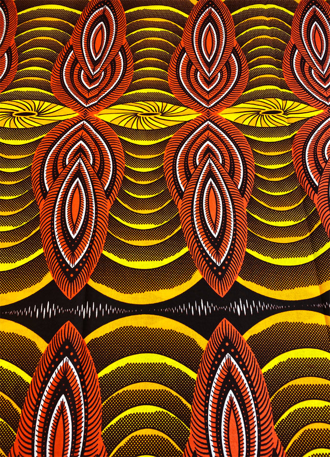 Elegant Design African Wax Print -