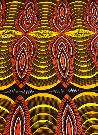 Elegant Design African Wax Print -