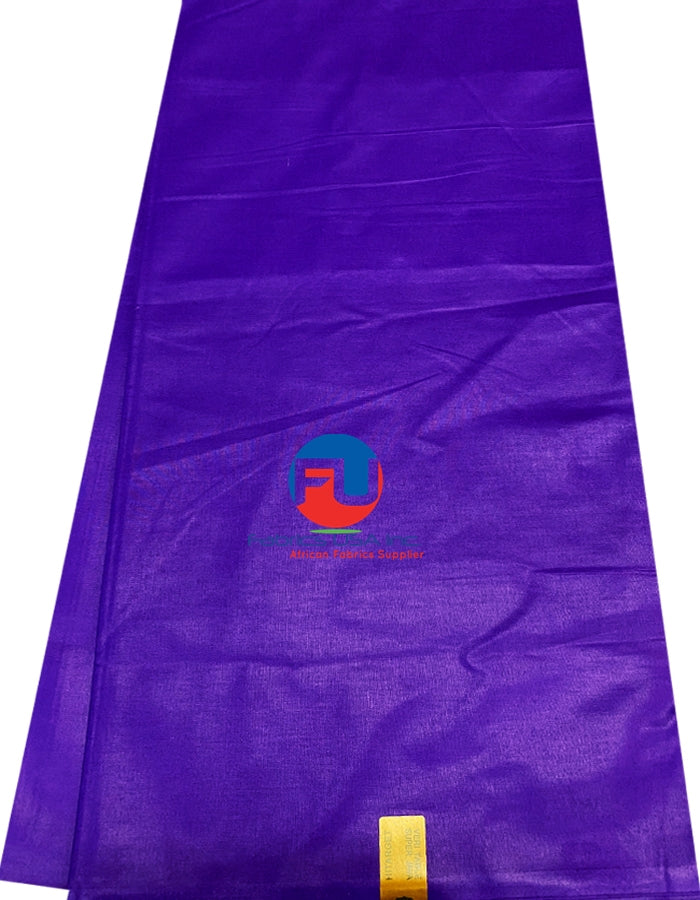 African Wax Polished 100% Cotton- Purple