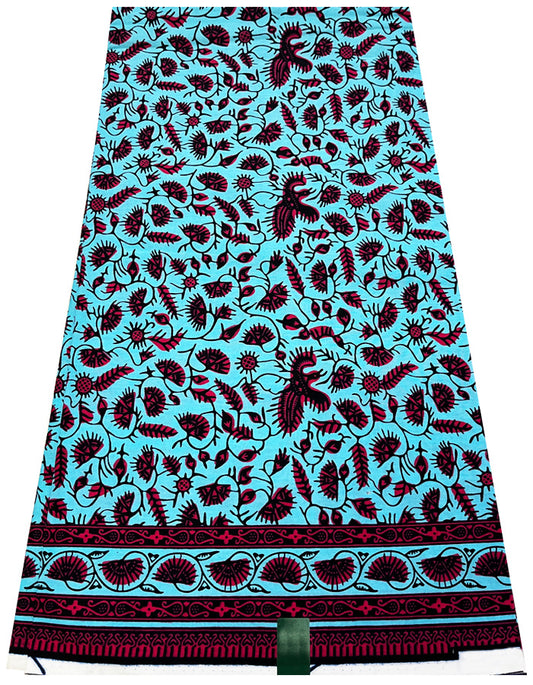 Guaranteed Block Prints- Sky-Blue, Pink, Black