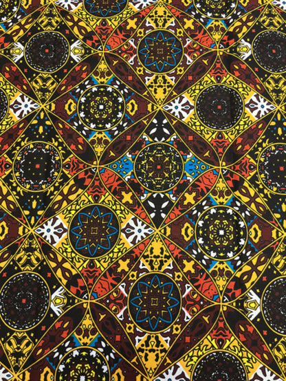 Antique African Wax Print-MultiColor