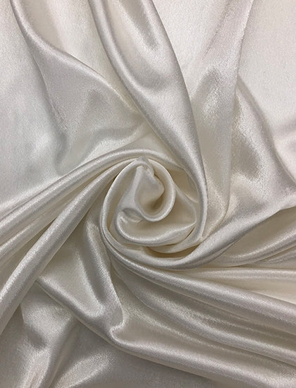 Cream Crape Polyester satin