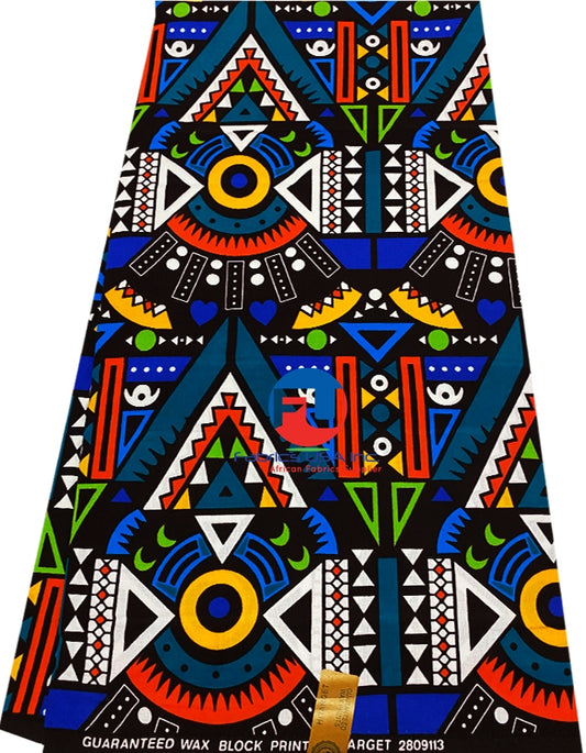 High Quality Angola Print in Multicolor