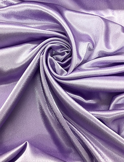 100% Polyester Crape satin Lilac