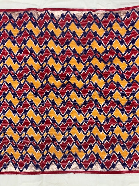 Meba Wo President in Kente Pattern; Yellow, Red, Purple, White