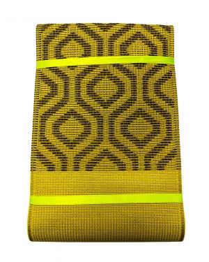 High End Nigerian Headwrap Aso-Oke for All Events- Yellow