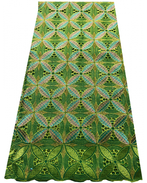 High End Super Quality Swiss Voile Lace- Apple-Green, Lime-Green, Mint-Green, Peach, Gold
