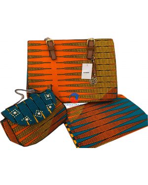 african print fabric and bag