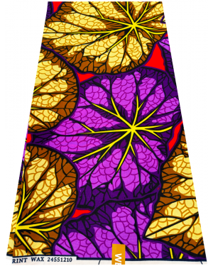 Cotton Blend High Quality Design -	Purple, Lilac, Yellow, Orange, Brown, Black, Light-yellow