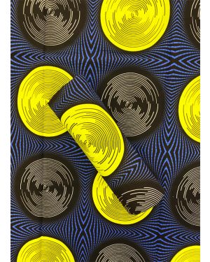 Best of Hi-target Blocks Prints- Swirl/Circle- Yellow, Purple, Cholate-Brown, White