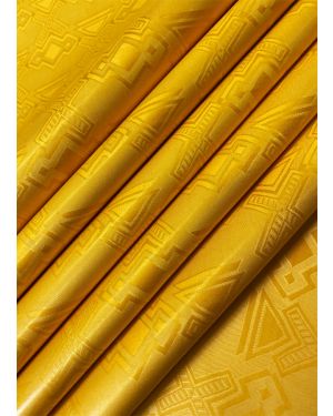 yellow gold Bazin Fabric