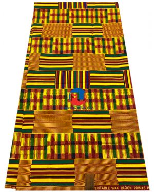 Makena Satin Silk kente African print fabric