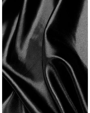 black solid color sation lining fabric