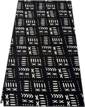 Veritable African Print Mudcloth Design - Black and White