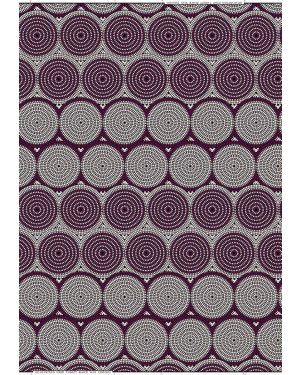 Polyester Veritable Ankara Wax Print-Purple, Dark-Brown, White, Black