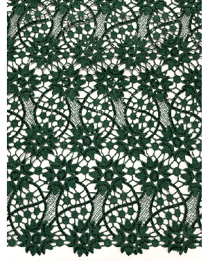 Exotic Guipure Lace/ Corded Lace-  Army Green