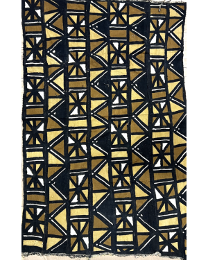 Gold Black & White Mud cloth