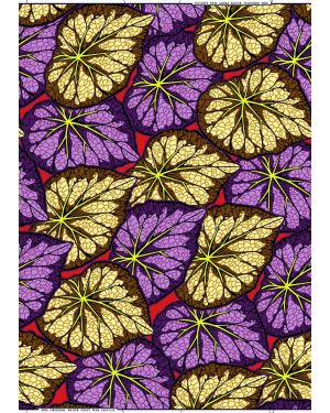 Cotton Blend High Quality Design -	Purple, Lilac, Yellow, Orange, Brown, Black, Light-yellow