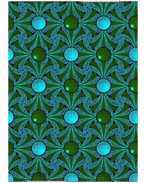 Cotton Blend High Quality Exclusive Design African Wax -Polished/Shiny-Sky-Blue, Forest-Green, Black 